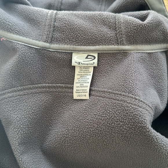 C9 champion - Grey “VentureDry” hooded jacket with neon zipper - size 12-14 L - Picture 10 of 13